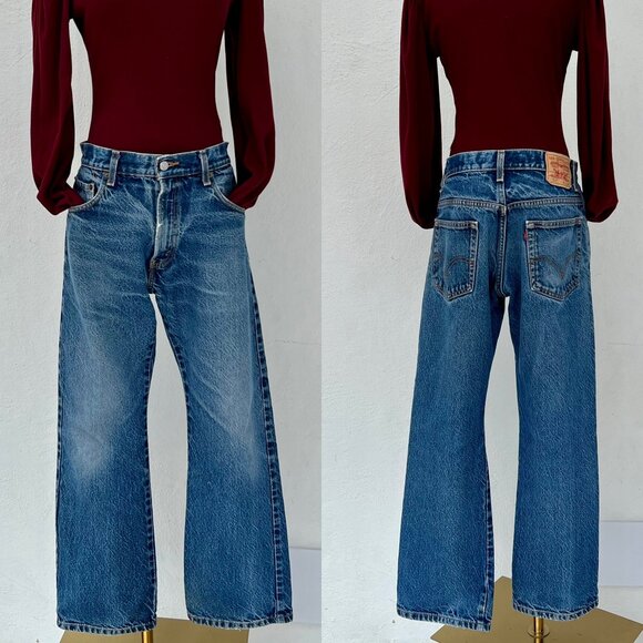 Levi’s 517 Bootcut 100% Cotton Jeans Men’s 32x29 Weathered Indigo Western Denim - Picture 1 of 15